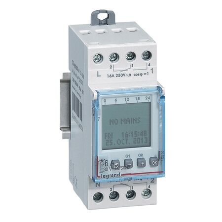 Digital multifunction annual program 2 channels 230V a.c. 5yr reserve multifunction 28 programme 2 module
