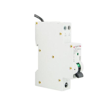 DX3 Single Pole RCBO 1P+N 16A 30MA C Curve with Flexible Neutral Tail 900mm