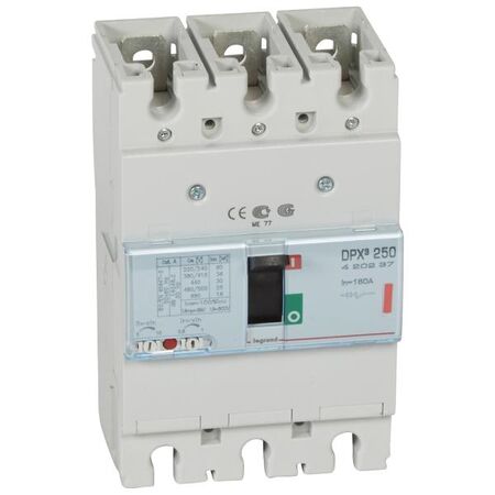 DPX³ 250 Thermal Magnetic MCCB - Icu 36 kA - 400 V~ - 3P - 160 A