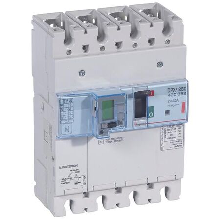 DPX³ 250 MCCB Electronic Release + e.l.c.bs - Icu 36 kA - 400 V~ - 4 Phase - 40 A