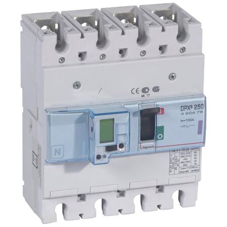 DPX³ 250 MCCB Electronic + Energy Metering - Icu 50 kA - 400 V~ - 4 Phase - 100 A