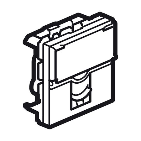 Arteor modular - Phone socket/mechanism 6 contacts 2 module white