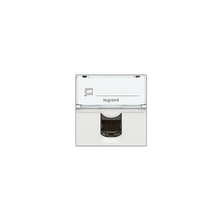 Arteor modular - RJ45 socket/mechanism UTP Cat6 8 contacts 2 module white