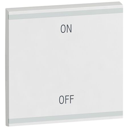 Arteor - MyHOME - Square key cover BUS/SCS - ON/OFF - 2 modules - white