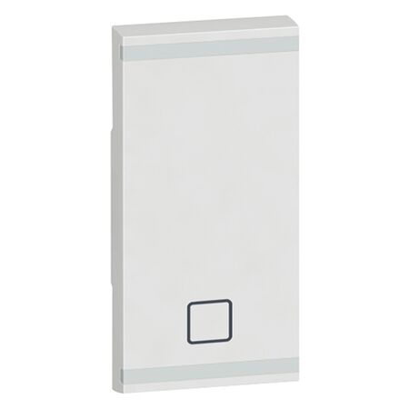 Arteor - MyHOME - Square key cover BUS/SCS - shutter STOP marking - 1 module - white