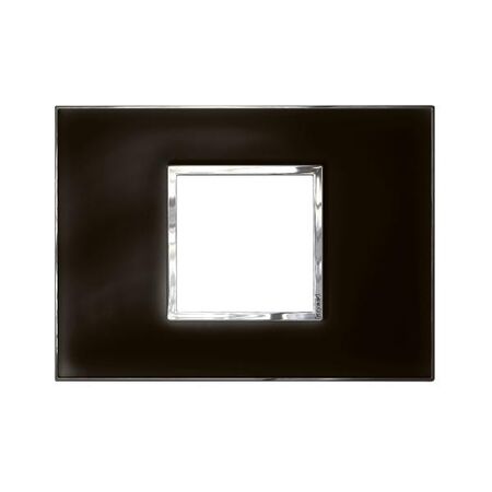ARTEOR Square 2 Module Horizontal Coverplate Mirror Black