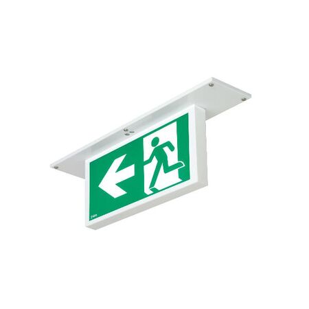 Securit DALI LED Recessed 2.6W Emergency Exit Sign - Double Sided Running Man LEFT / RIGHT