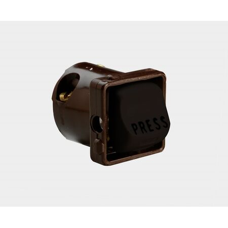 HPM 15A Single Pole Double Throw Non Latching Spring Return Rocker Switch Black