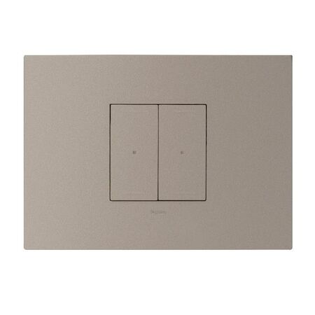 ARTEOR with NETATMO - Smart Switch Horizontal - 2 Gang - 3 Wire - Aluminium
