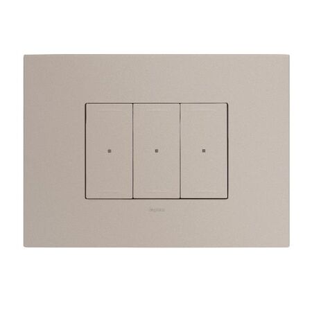 ARTEOR with NETATMO - Smart Switch Horizontal - 3 Gang - 3 Wire - Aluminium