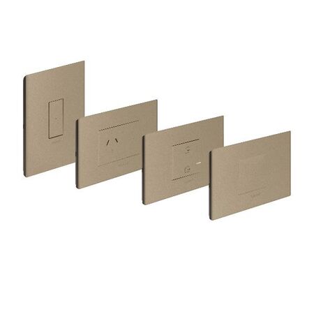 ARTEOR with NETATMO - Smart Home Starter Kit: Gateway + Master Switch + 1g Smart Switch + Smart SGPO - Champagne