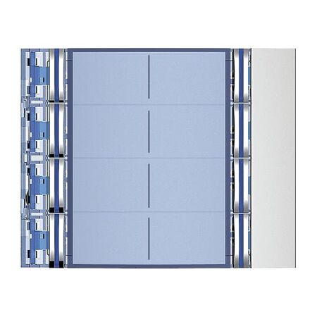 Bticino Sfera New Double Column 8 Pushbutton Front Cover Plate Allmetal