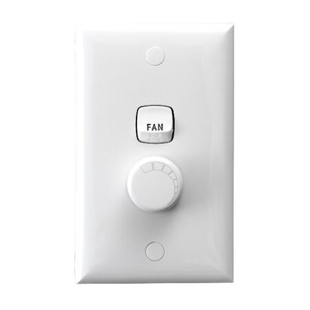 HPM Excel & Linea 300VA Vertical Fan Controller White