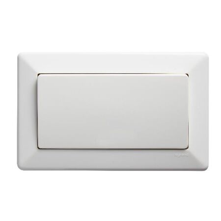 Como - Horizontal Single Pole Double Throw - rocker Intermediate switch large 1 gang 10A 240V a.c. white