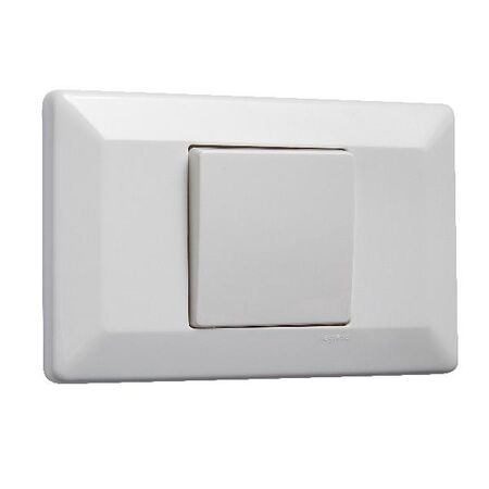 Como - Horizontal Single Pole Double Throw - rocker Isolator switch 1 gang 35A 240V a.c. white