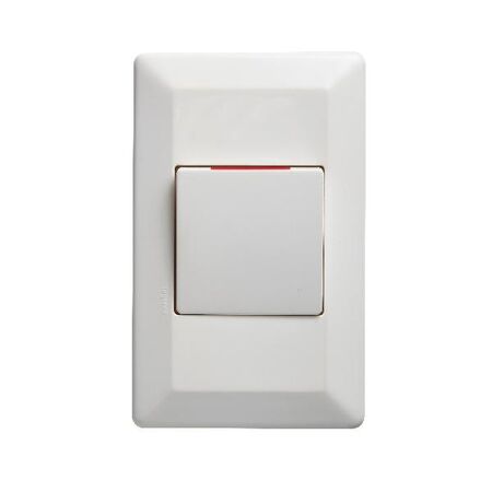 Como - Vertical isolator switch 1 gang 35A 240V a.c. with red line white