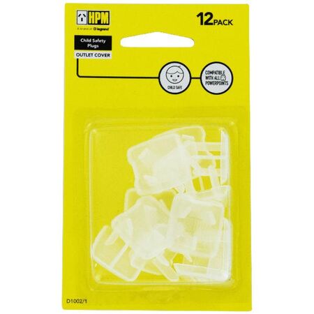 HPM 3 Pin Child Safety Plug - 12 Pack