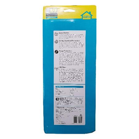 HPM General Purpose 12 Outlet 525J Surge Protected RFI Filter Powerboard Charcoal
