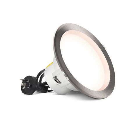 HPM DLI 7W 880lm LED Cool White Dimmable Downlight with Integrated Driver 125mm Brushed Chrome