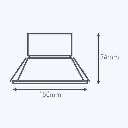 HPM DLI 7W 880lm LED Cool White Dimmable Downlight with Integrated Driver 125mm Brushed Chrome