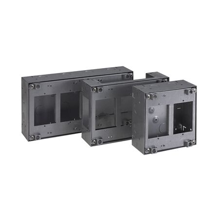 Excel Life - Medical - Standard recessed wall box 3 gang 70mm spacing 225x150x65 metal