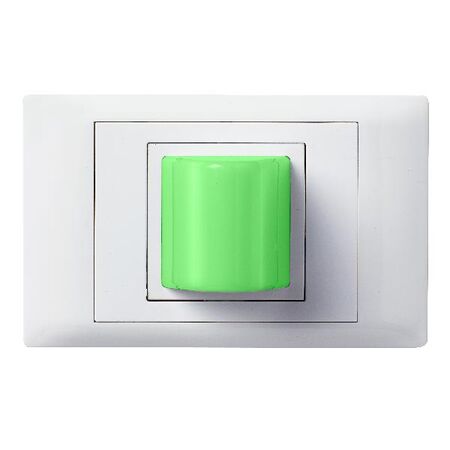 Excel Life - Common plate - Signaling green LED bulkhead light 240V a.c. white
