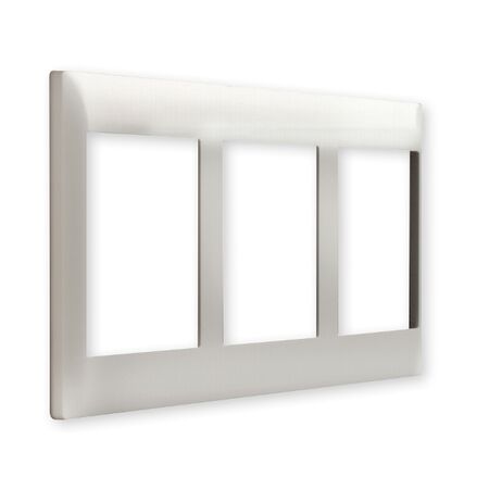 Excel Life - Common plate - Vertical coverplate 3 vertical outlets mulitpanel white