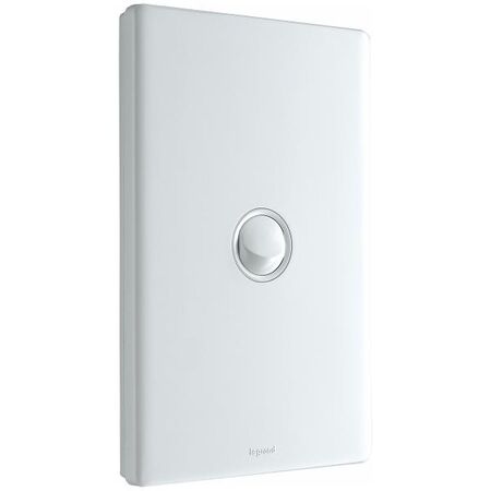 Excel Life 16AX 2 Way Single Pole Double Throw Weatherproof Vertical Rocker Switch 1 Gang Gloss White