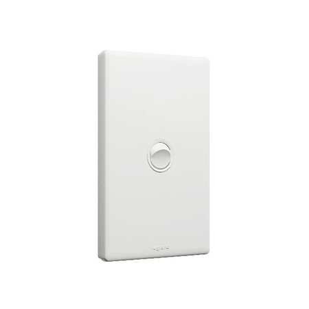 Excel Life 16AX 2 Way Single Pole Double Throw Vertical Rocker Switch 1 Gang Matt White