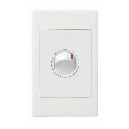 Excel Life 40A Heavy Duty Vertical Switch 1 Gang Gloss White