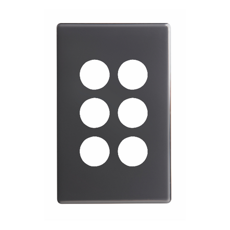 Excel Life Switch Coverplate 6 Gang Diesel