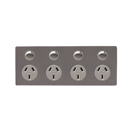 Excel Life 10A Horizontal Quad Powerpoint Urban Grey