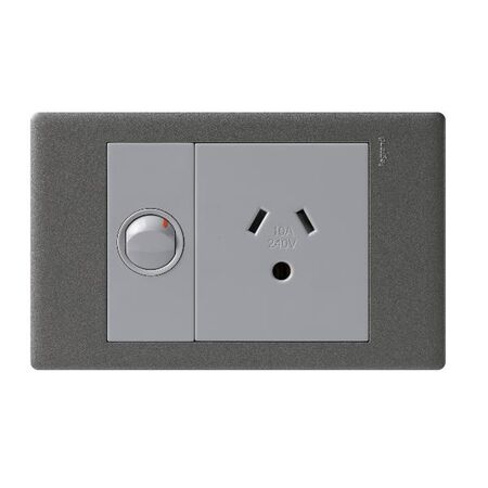 Excel Life 10A Round-Earth Horizontal Single Powerpoint Urban Grey
