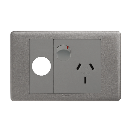 Excel Life 10A Horizontal Single Powerpoint with Extra Function Hole Urban Grey