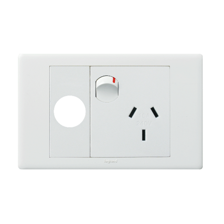 Excel Life 10A Horizontal Single Powerpoint with Extra Function Hole Gloss White