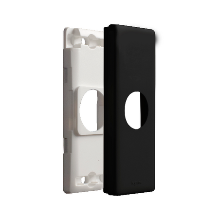 Excel Life Architrave Grid & Plate 1 Gang Black