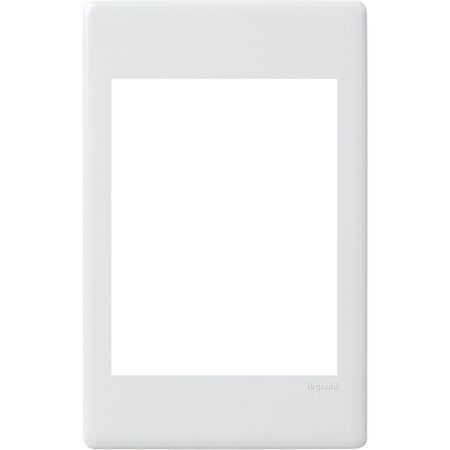 Excel Life - Dedicated plate - Coverplate for 25x57mm inserts for 3x 25x57mm or 1 x 25x57mm + 1x 50x57mm inserts white