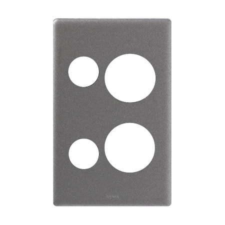 Excel Life Vertical Double Powerpoint Coverplate Urban Grey