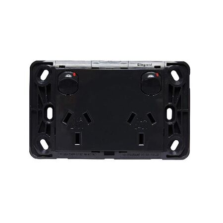 HPM VIVO 10A Horizontal Grid & Mech Double Power Point Dark Grey