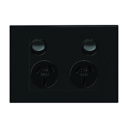 HPM VIVO 10A Horizontal Double Power Point Dark Grey
