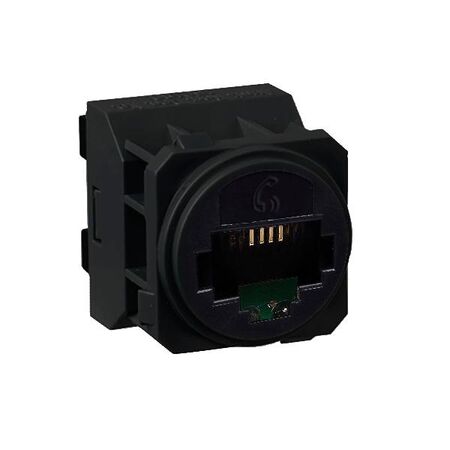 HPM VIVO Cat3 RJ11 Phone Outlet Dark Grey