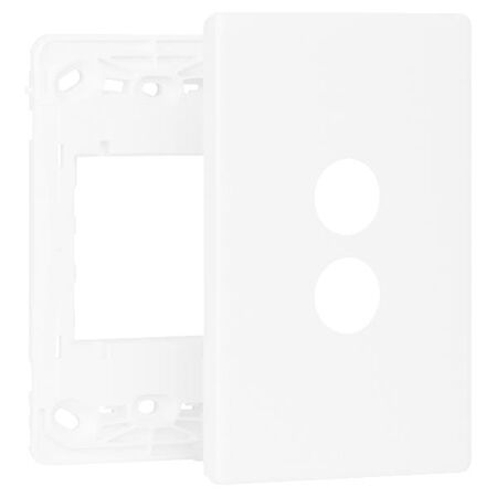 Excel Life Smart Grid & Plate for 2 Gang Switch or Dimmer White