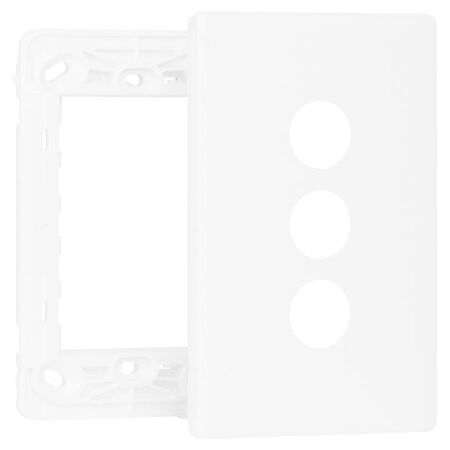 Excel Life Smart Grid & Plate for 3 Gang Switch or Dimmer White