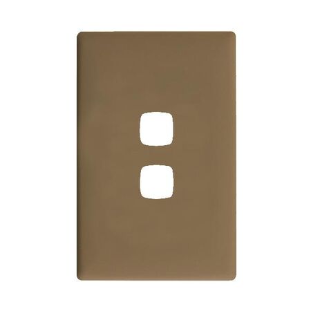 Linea Coverplate 2 gang ninja khaki