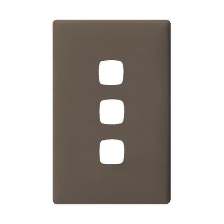 Linea - Coverplate 3 gang wet elephant