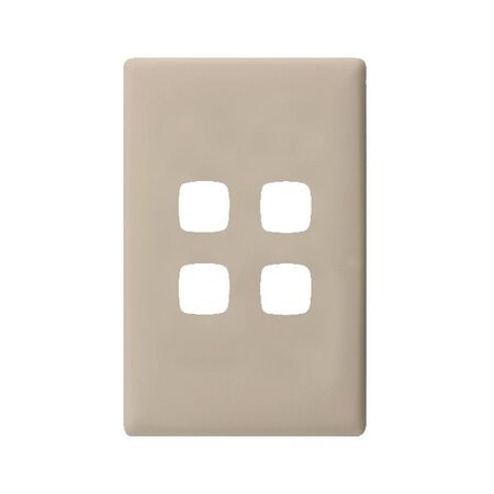 Linea - Coverplate 4 gang ghost gum