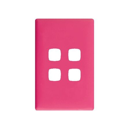 Linea Coverplate 4 gang bubblegum