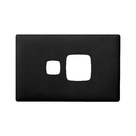 Linea Powerpoint coverplate 1 gang asphalt