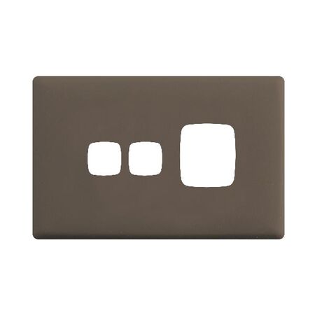 Linea Powerpoint coverplate 1 gang with extra hole wet elephant