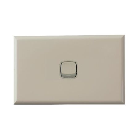 Excel - Horizontal Rocker Switch - Single Pole Double Throw - 1 Gang 2 way 10A - Beige
